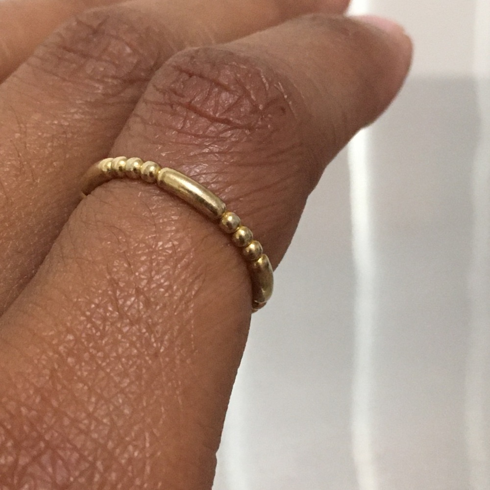 Gold Round Bubble Etsy Ring - Size 5.75, 5 3/4